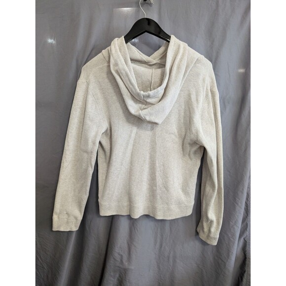 Lucky Brand Knitted Hoodie Womens Medium M Beige Cream - Picture 2 of 16